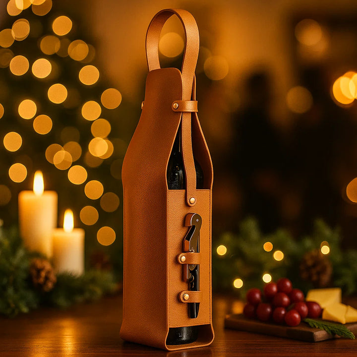 Kensington Leather Wine Caddy