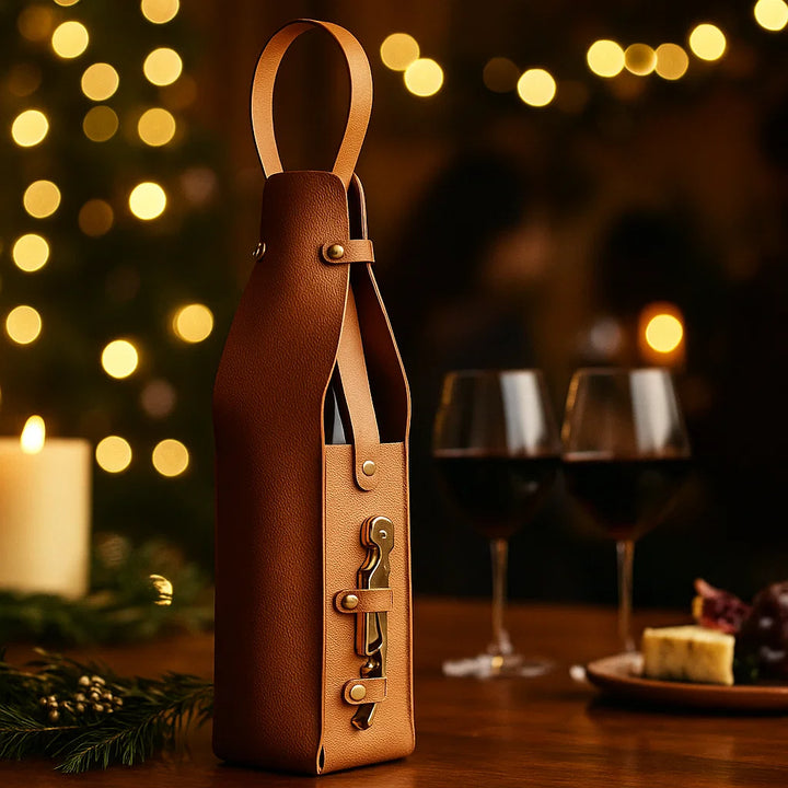 Kensington Leather Wine Caddy