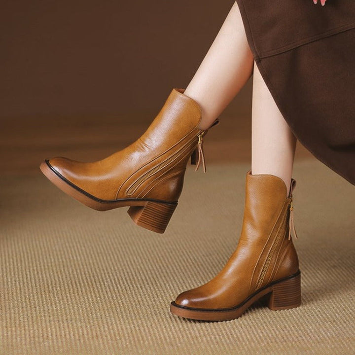 Sienna Leather Ankle Boots