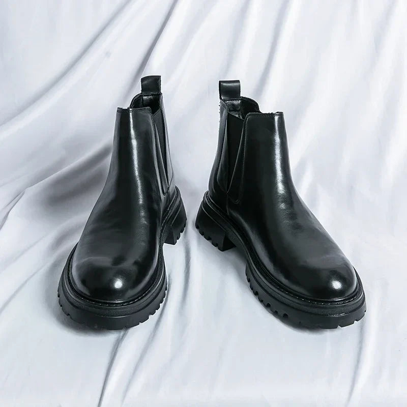 Ben Charles Genuine Leather Chelsea Boots