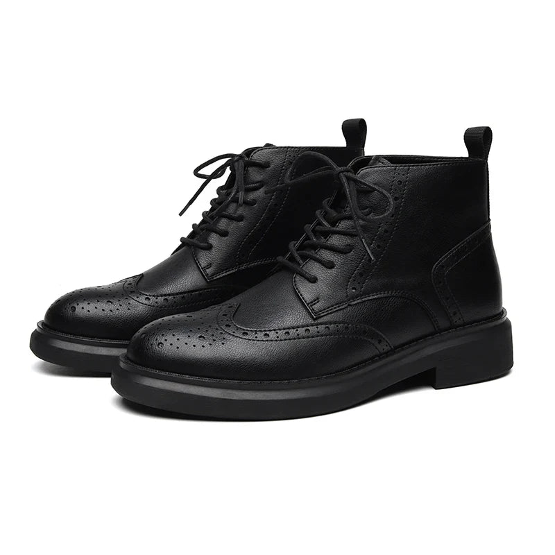 Ben Charles Brogue Leather Boots
