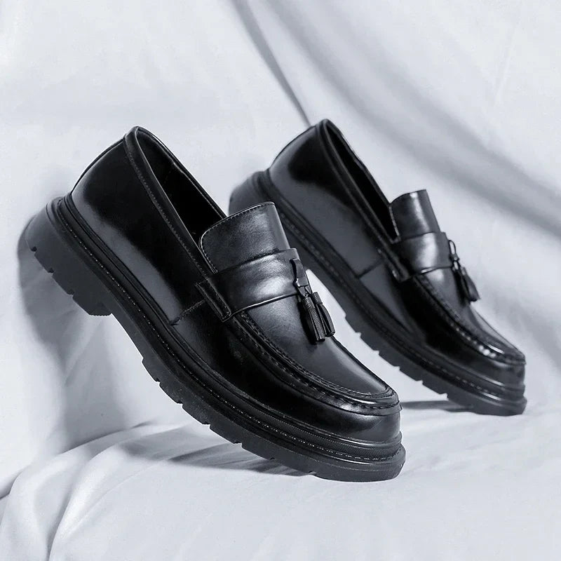 Paolo Genuine Leather Tassel Loafers