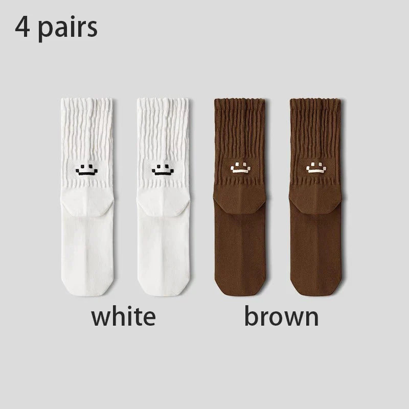 SmileyCore 4-Pack Crew Socks