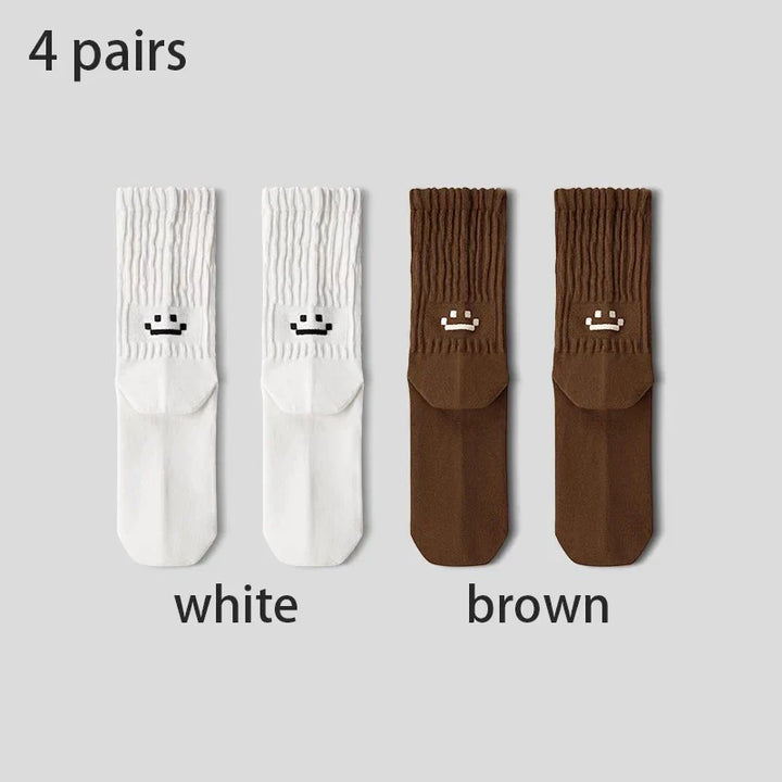 SmileyCore 4-Pack Crew Socks