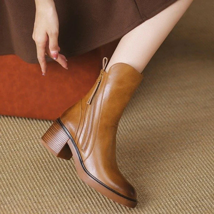 Sienna Leather Ankle Boots