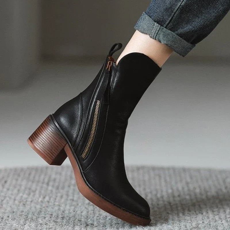 Sienna Leather Ankle Boots