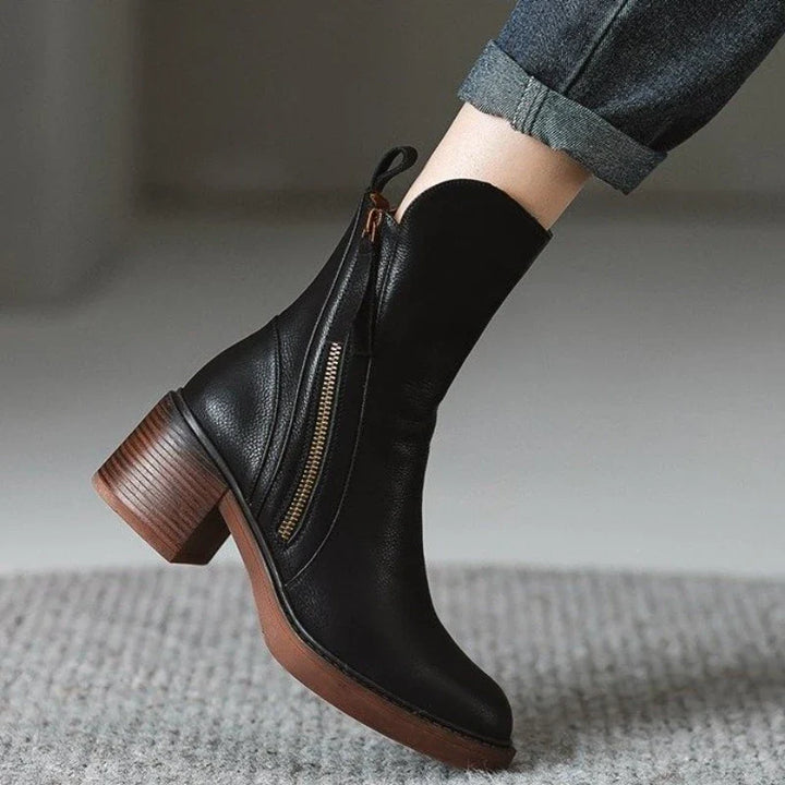 Sienna Leather Ankle Boots