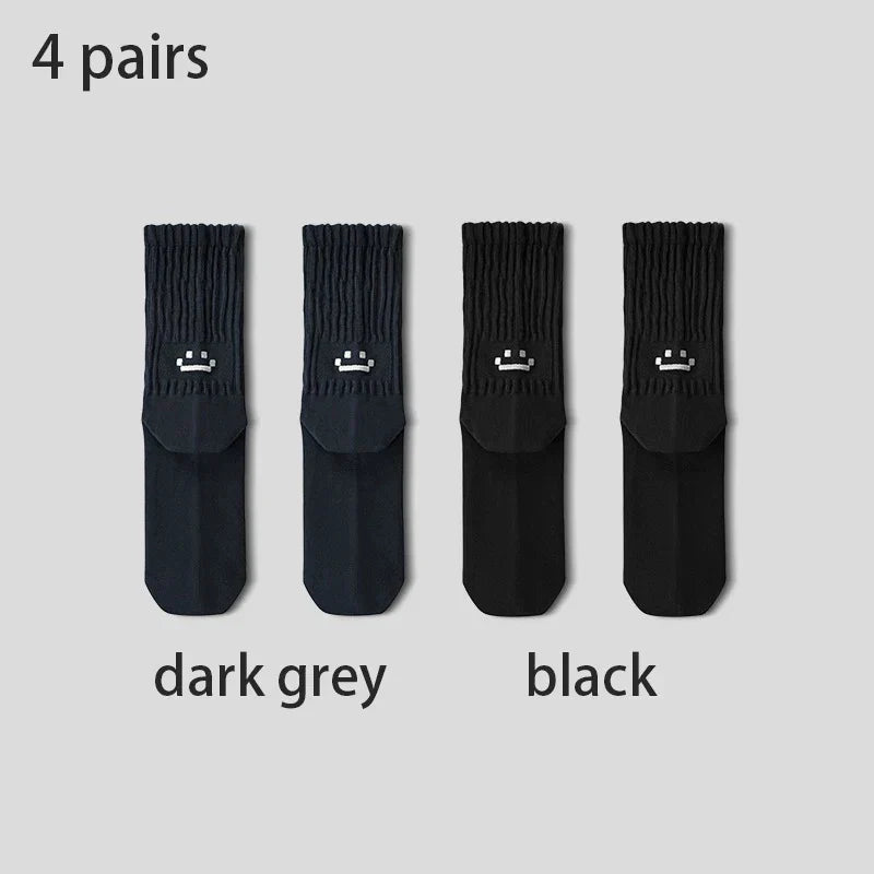 SmileyCore 4-Pack Crew Socks