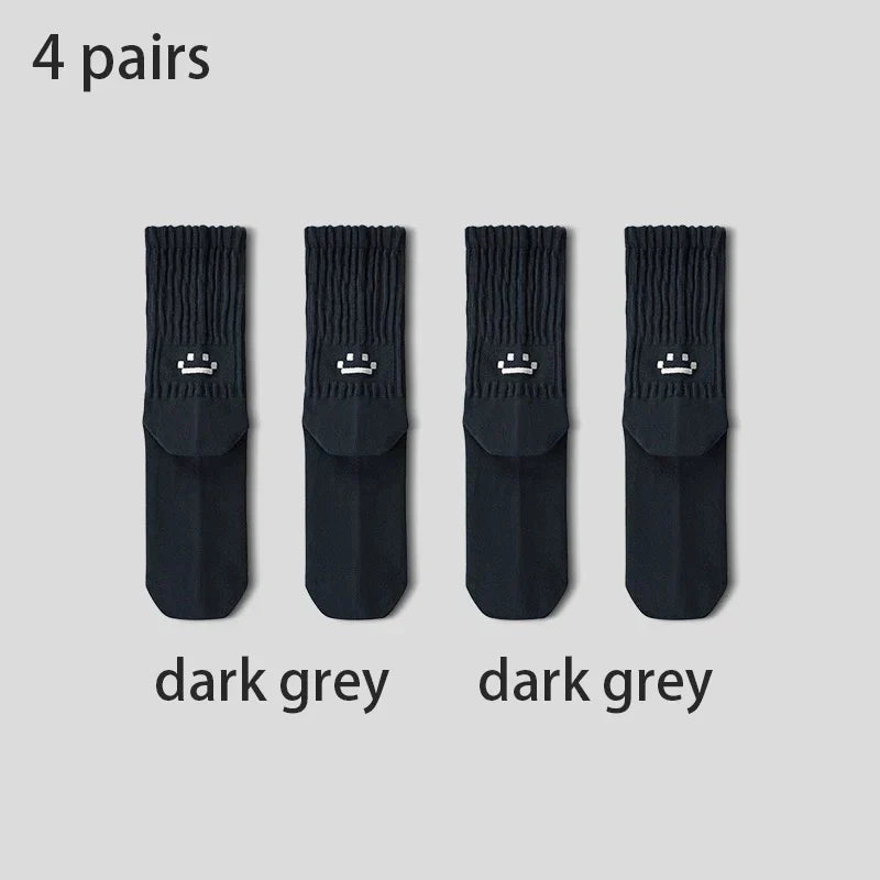 SmileyCore 4-Pack Crew Socks