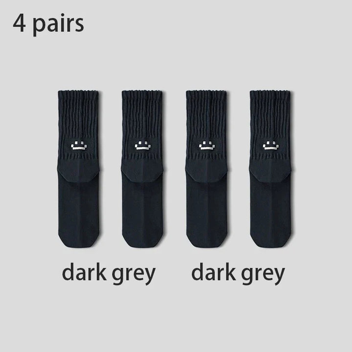 SmileyCore 4-Pack Crew Socks
