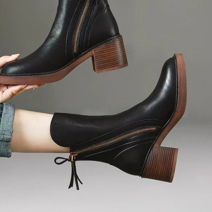 Sienna Leather Ankle Boots