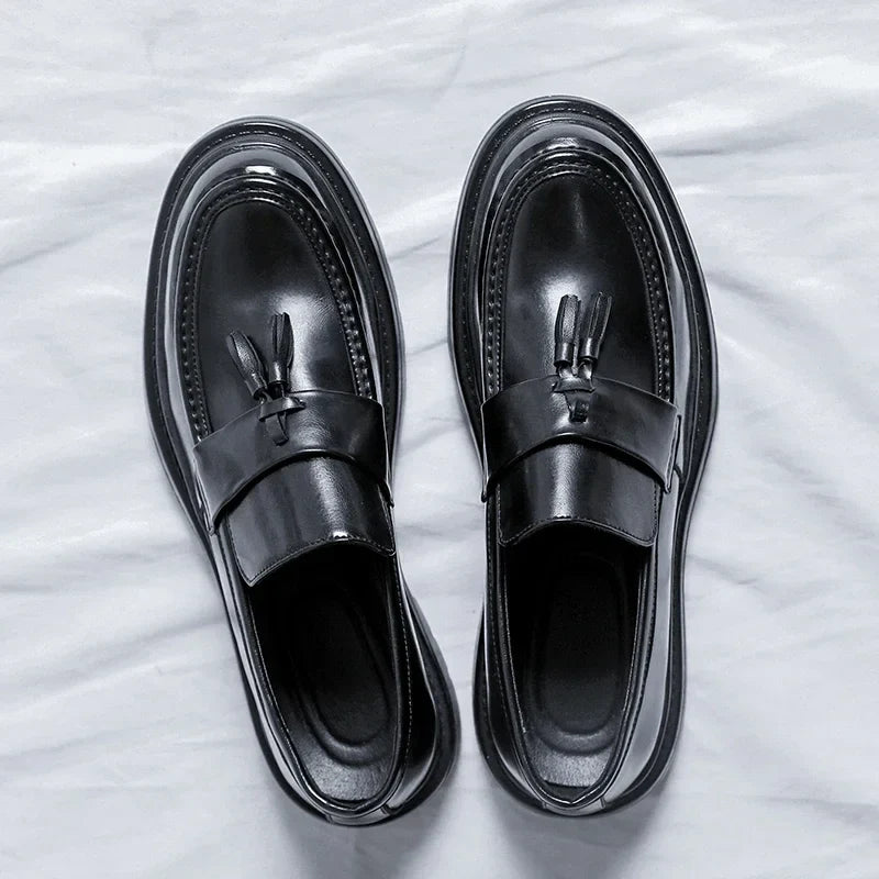 Paolo Genuine Leather Tassel Loafers